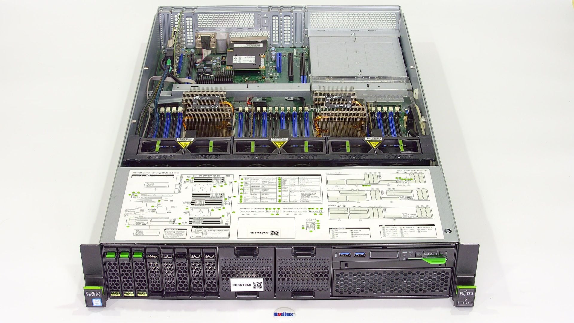 Fujitsu Primergy RX2540 M5 Sunucu - Xeon Silver 4210R 64GB | Rack